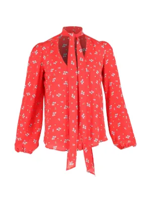 Lee Mathews リーマシュー Quinn Tucked PuffTop Lee Mathews puff-sleeve Checked Top | Pink | FARFETCH