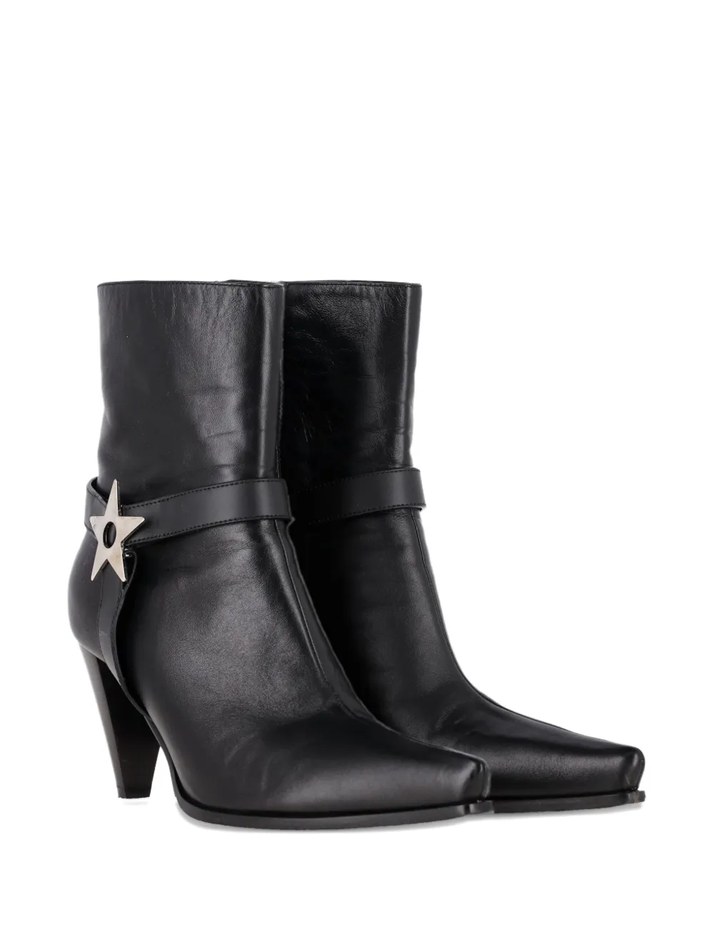 Giuseppe Zanotti Vintage Karmen star-buckle ankle boots - Zwart