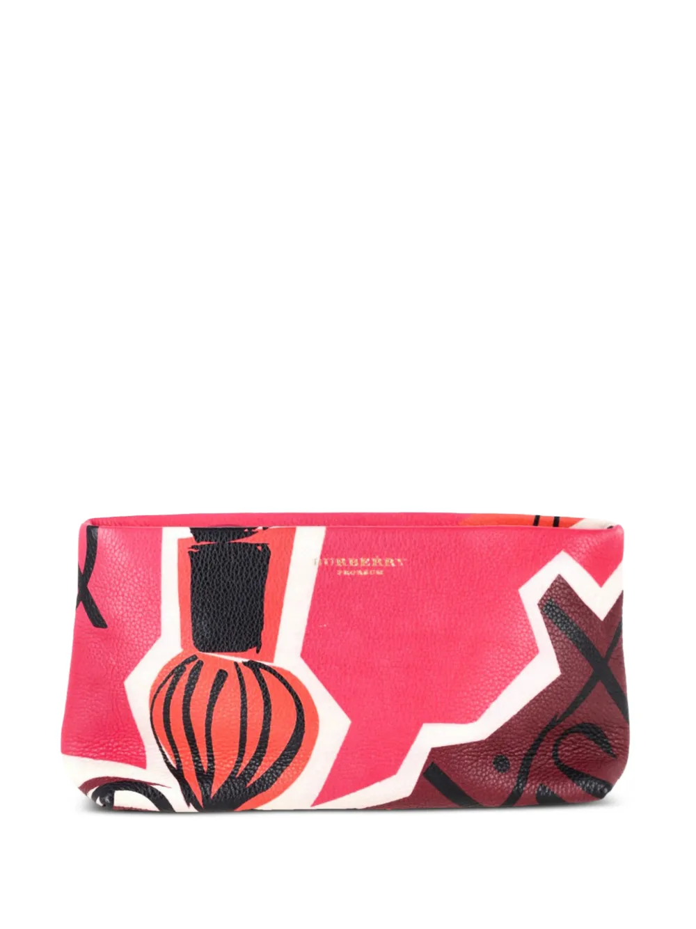 Burberry Pre-Owned printed leather clutch bag - Rosa