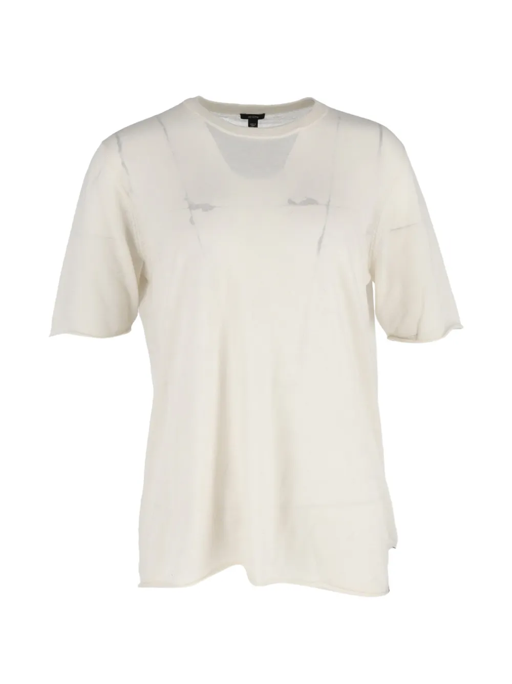 JOSEPH crew-neck wool T-shirt - Toni neutri