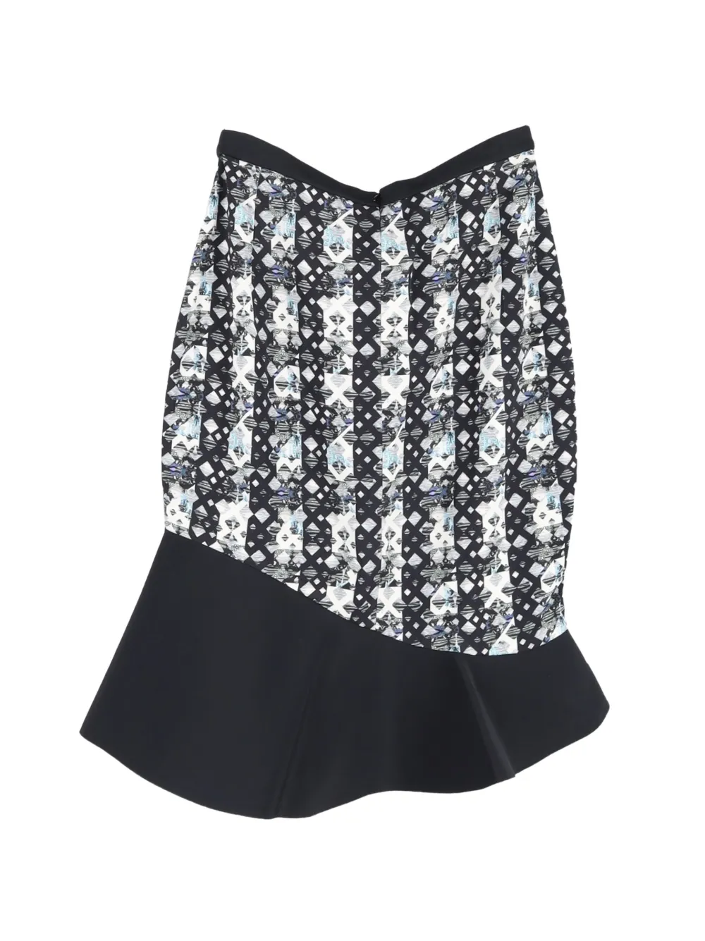 Peter Pilotto Trumpet printed mini skirt - Zwart