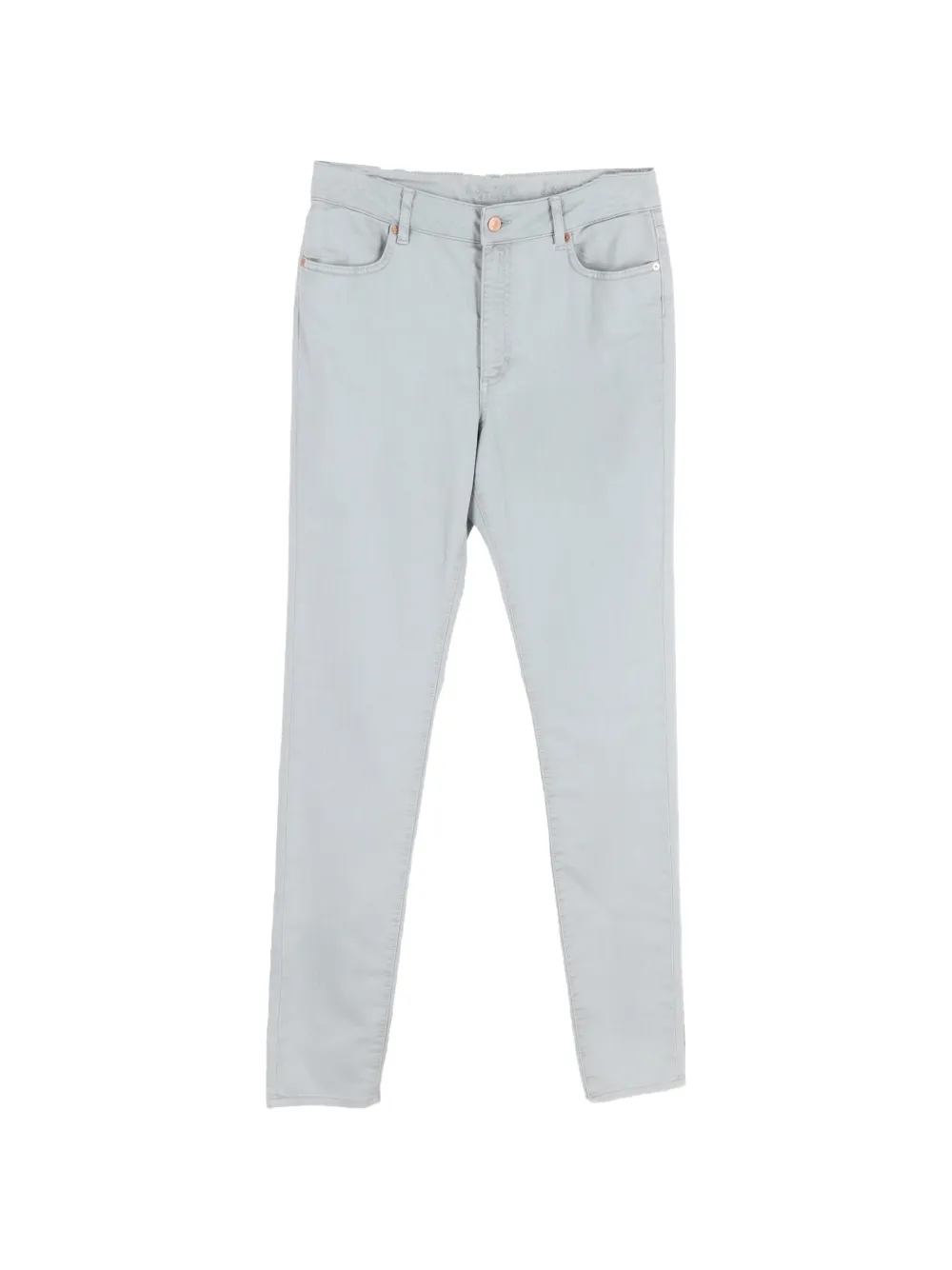 Escada Pre-Owned straight-leg cotton trousers - Grigio