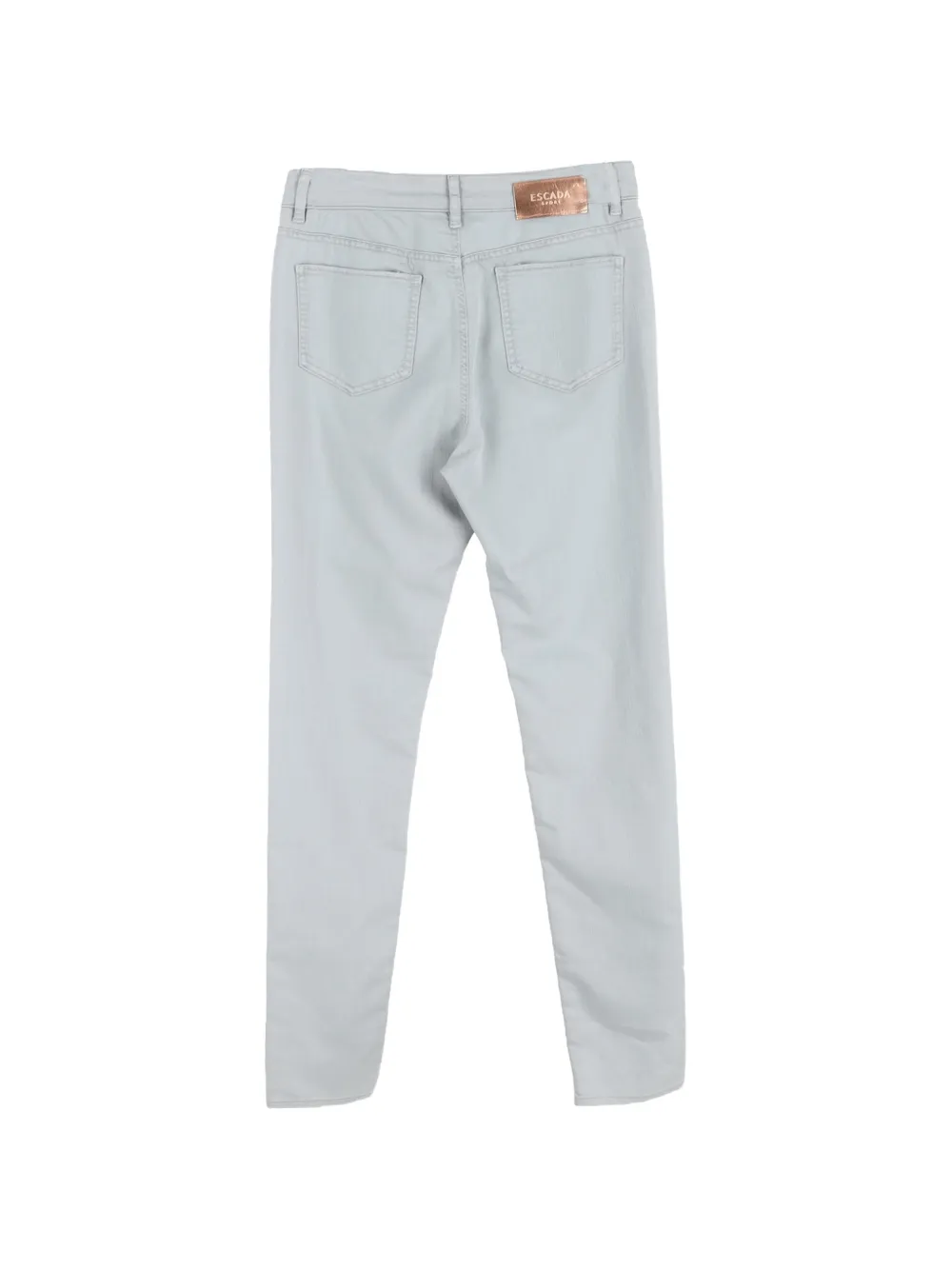 Escada Pre-Owned straight-leg cotton trousers - Grijs