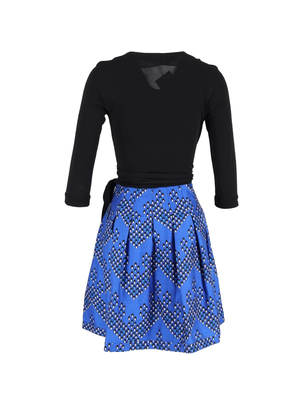 Diane Von Furstenberg Vintage printed mini dress - Zwart