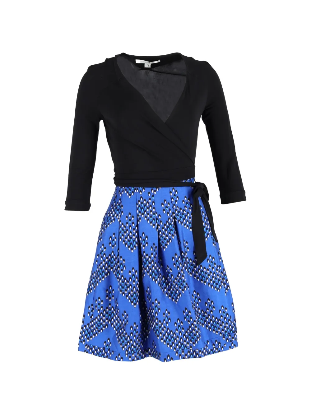 Diane Von Furstenberg Vintage printed mini dress - Nero