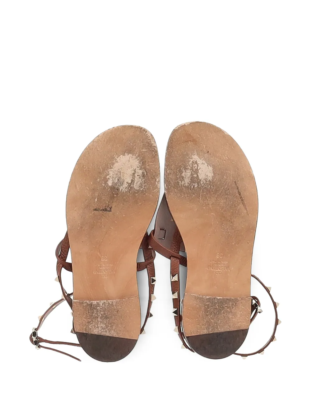 Rockstud-Embellished T-Strap Sandals