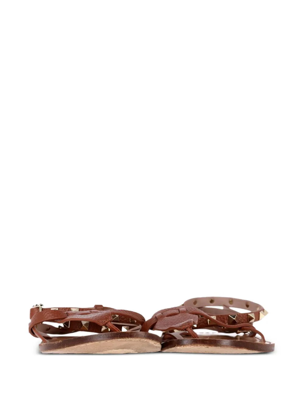 Rockstud-Embellished T-Strap Sandals