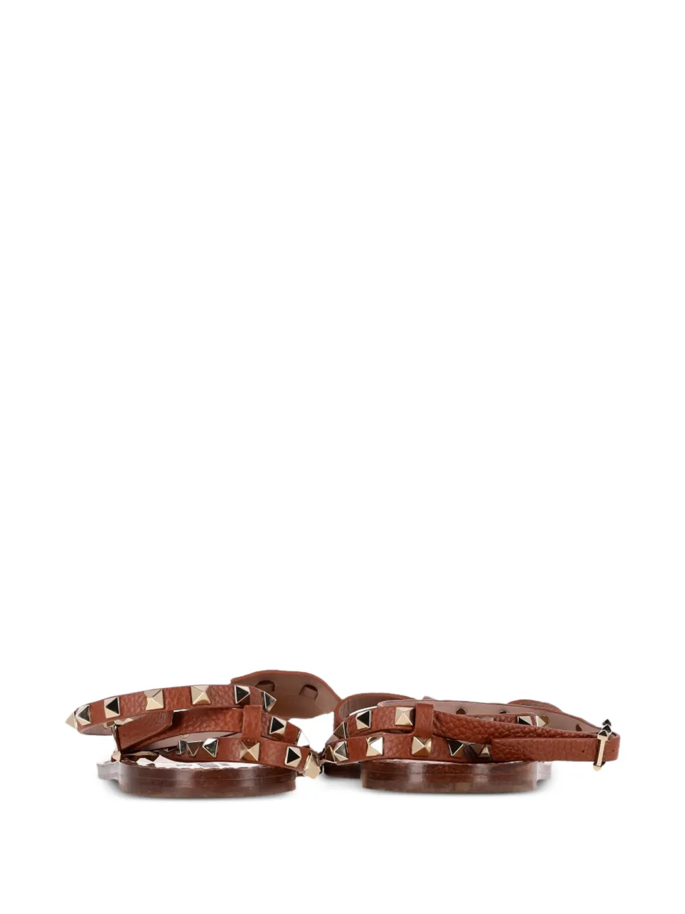 Rockstud-Embellished T-Strap Sandals