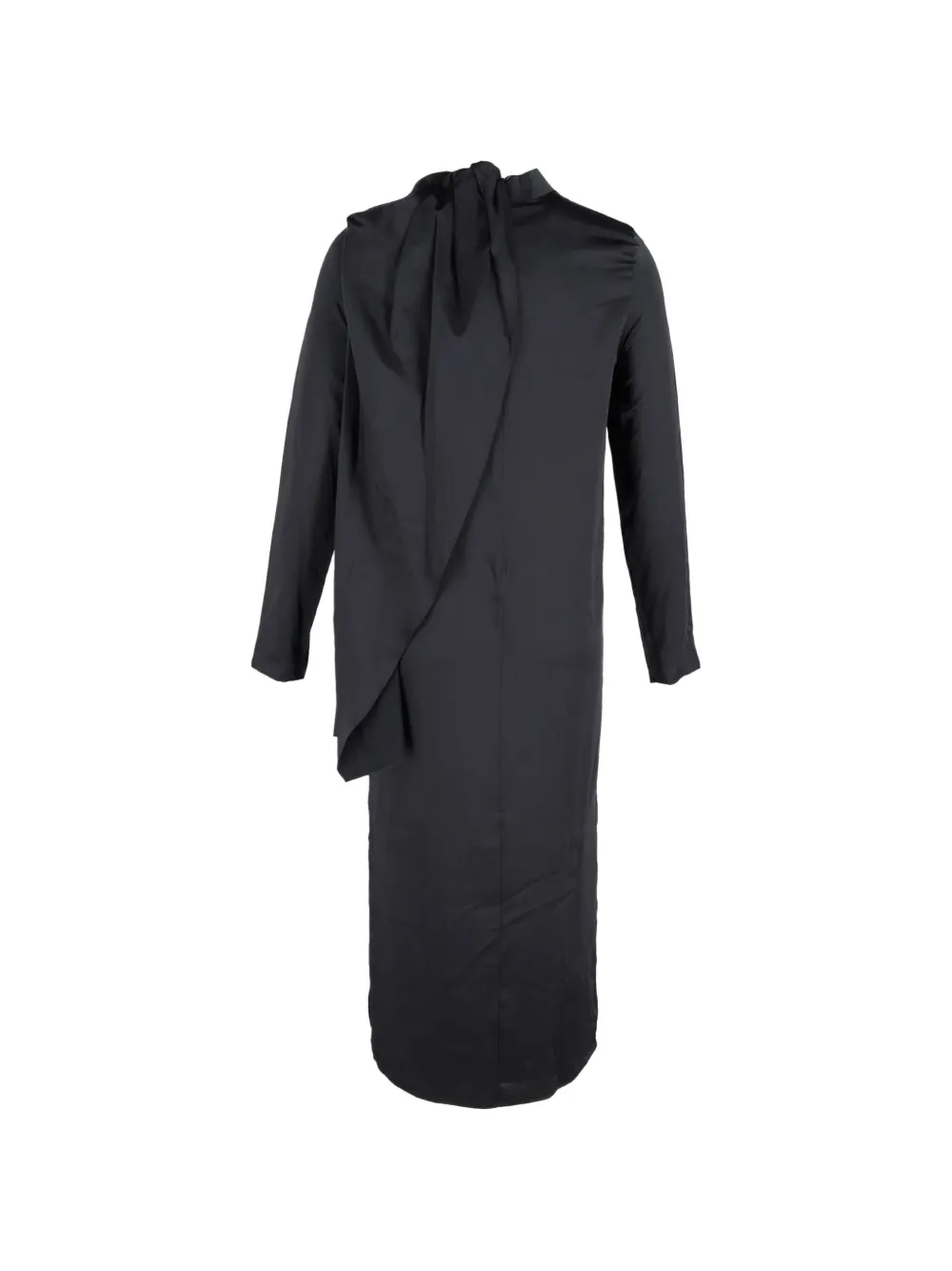 Dodo Bar Or silk long-sleeve midi dress - Zwart