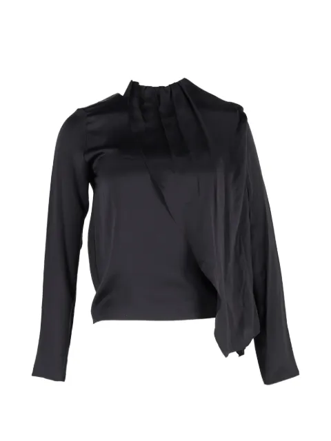Dodo Bar Or Berna silk draped scarf blouse