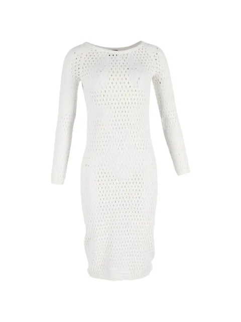 Tom Ford Vintage perforated fitted midi dress