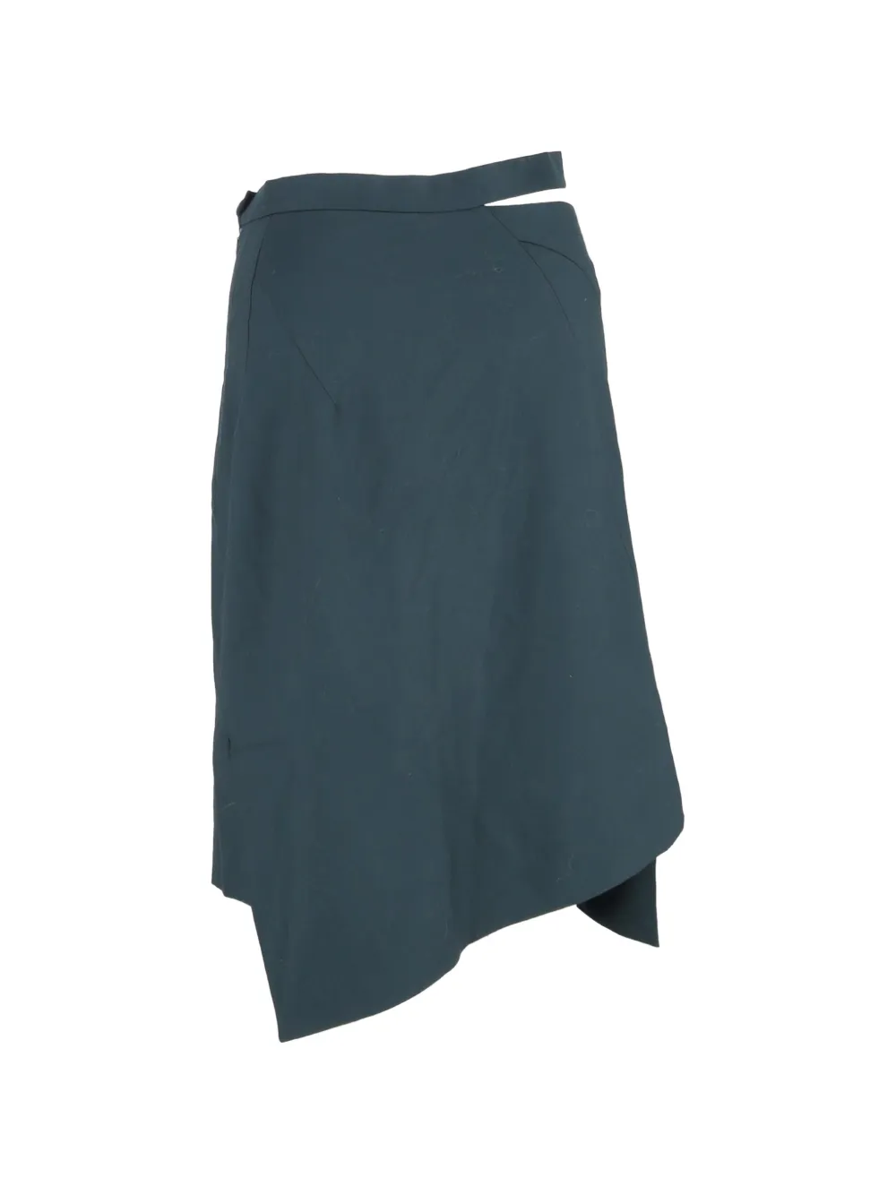Vivienne Westwood Pre-Owned wrap-design midi skirt - Groen