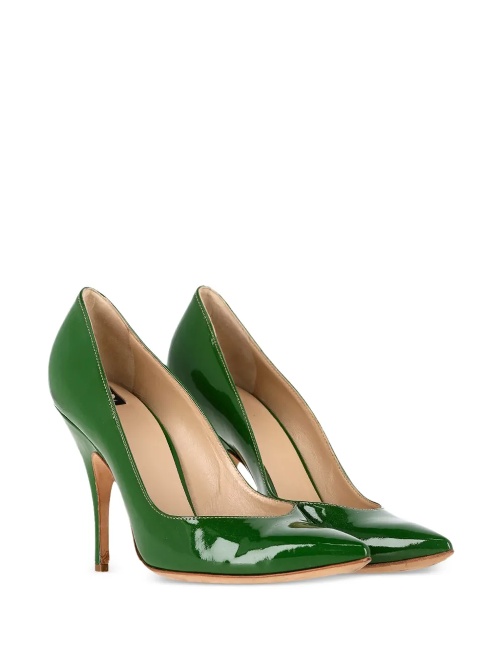 Dolce & Gabbana Pre-Owned Pointed patent pumps - Groen