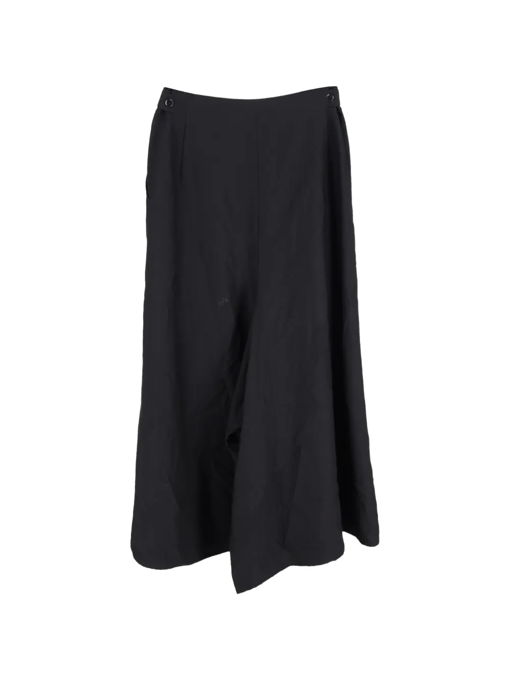 Yohji Yamamoto Pre-Owned flared midi skirt - Zwart
