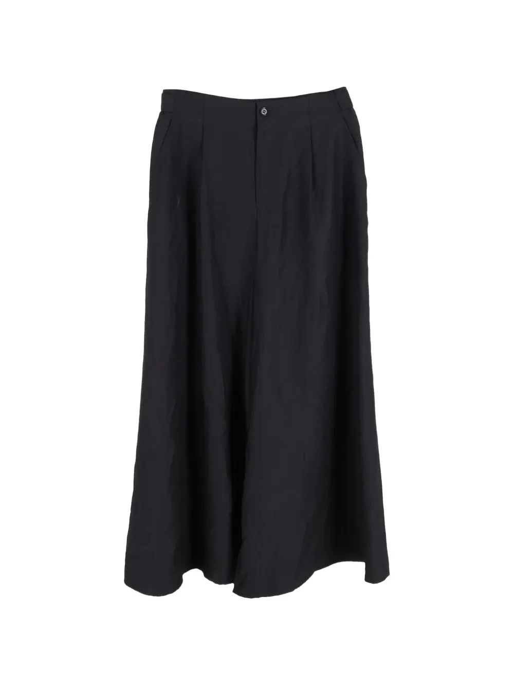 Yohji Yamamoto Pre-Owned flared midi skirt - Nero