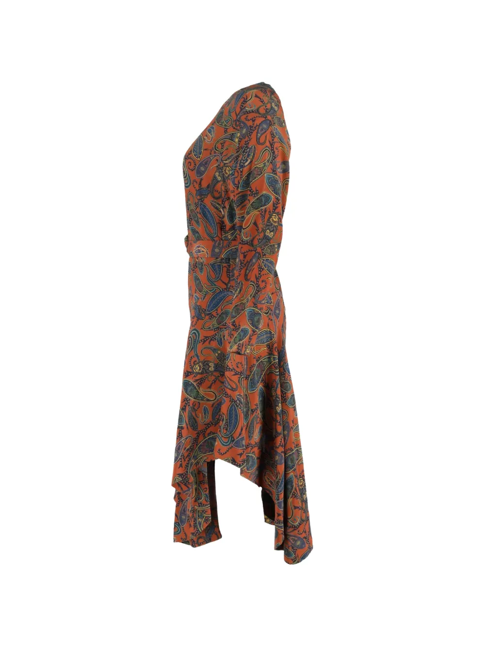 Chlo&eacute; Vintage paisley-print midi dress - Oranje