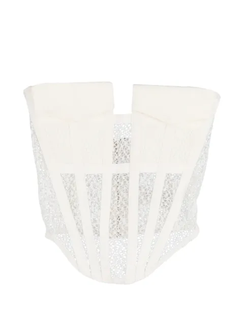 Dion Lee lace-detail corset top