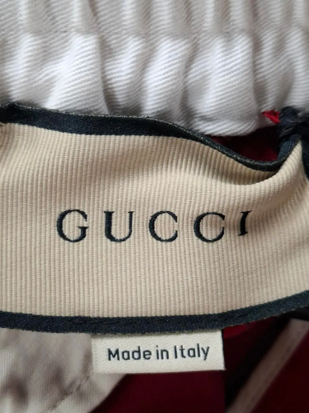 Gucci Pre-Owned Military Buckle Drill Trousers | Red | FARFETCH BH
