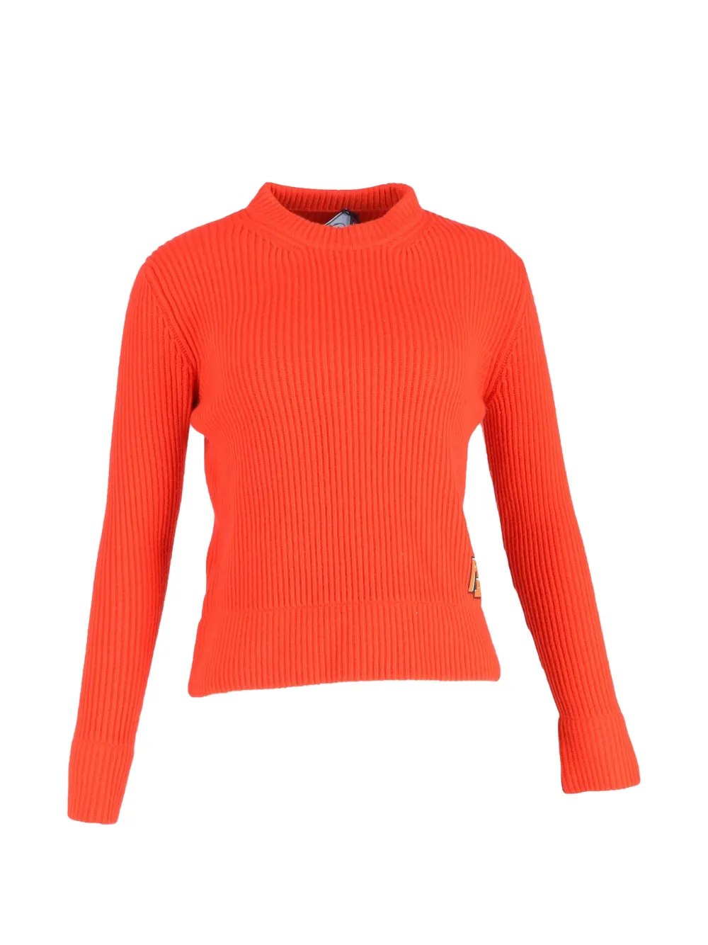 Prada Pre-Owned logo ribbed sweater - Arancione