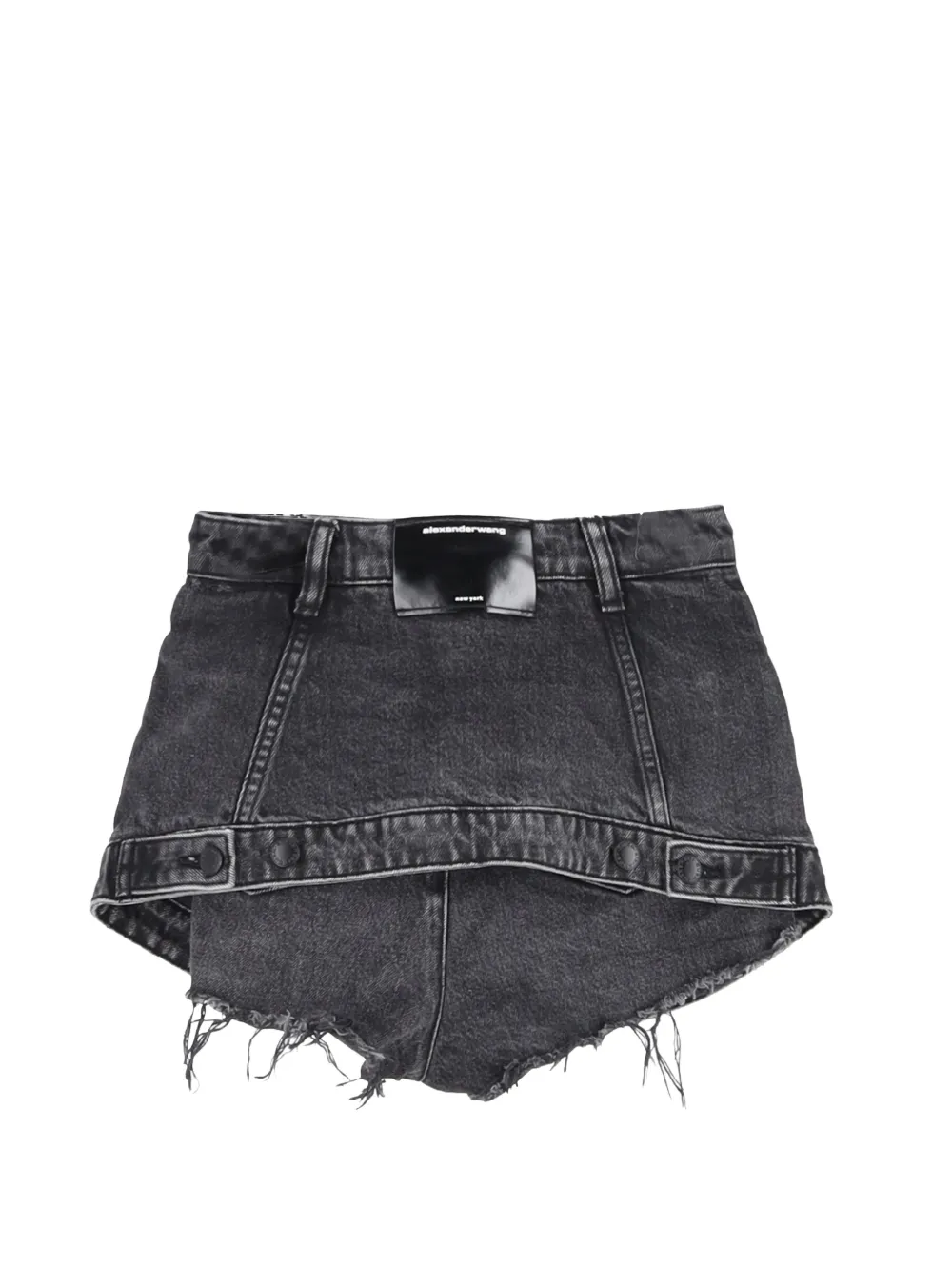 Pre-Owned Alexander Wang buttoned denim skort - Grijs