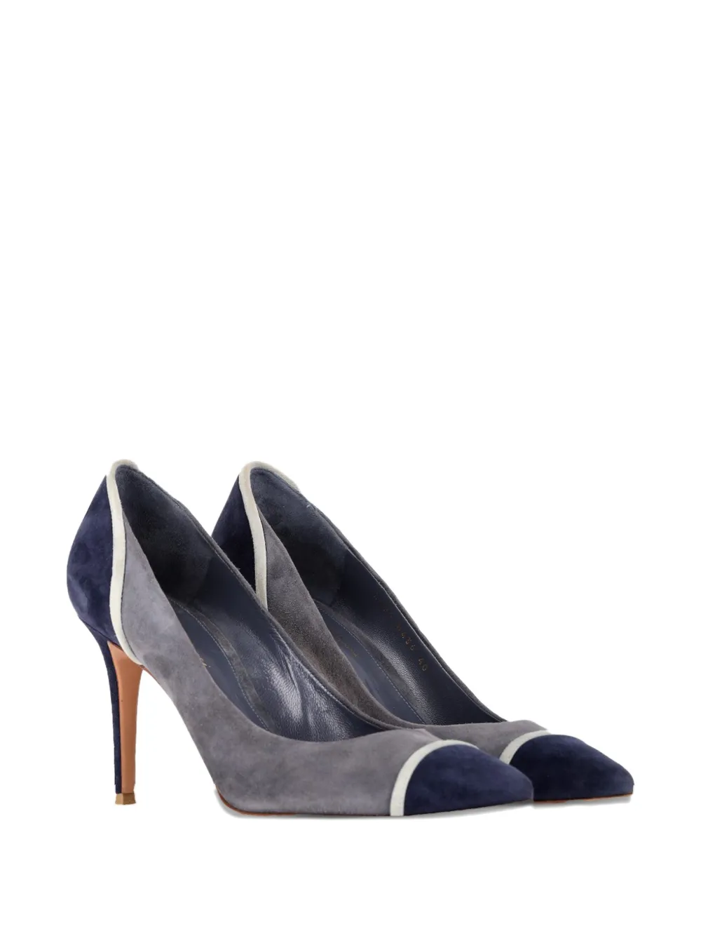 Gianvito Rossi color-block pointed pumps - Grijs