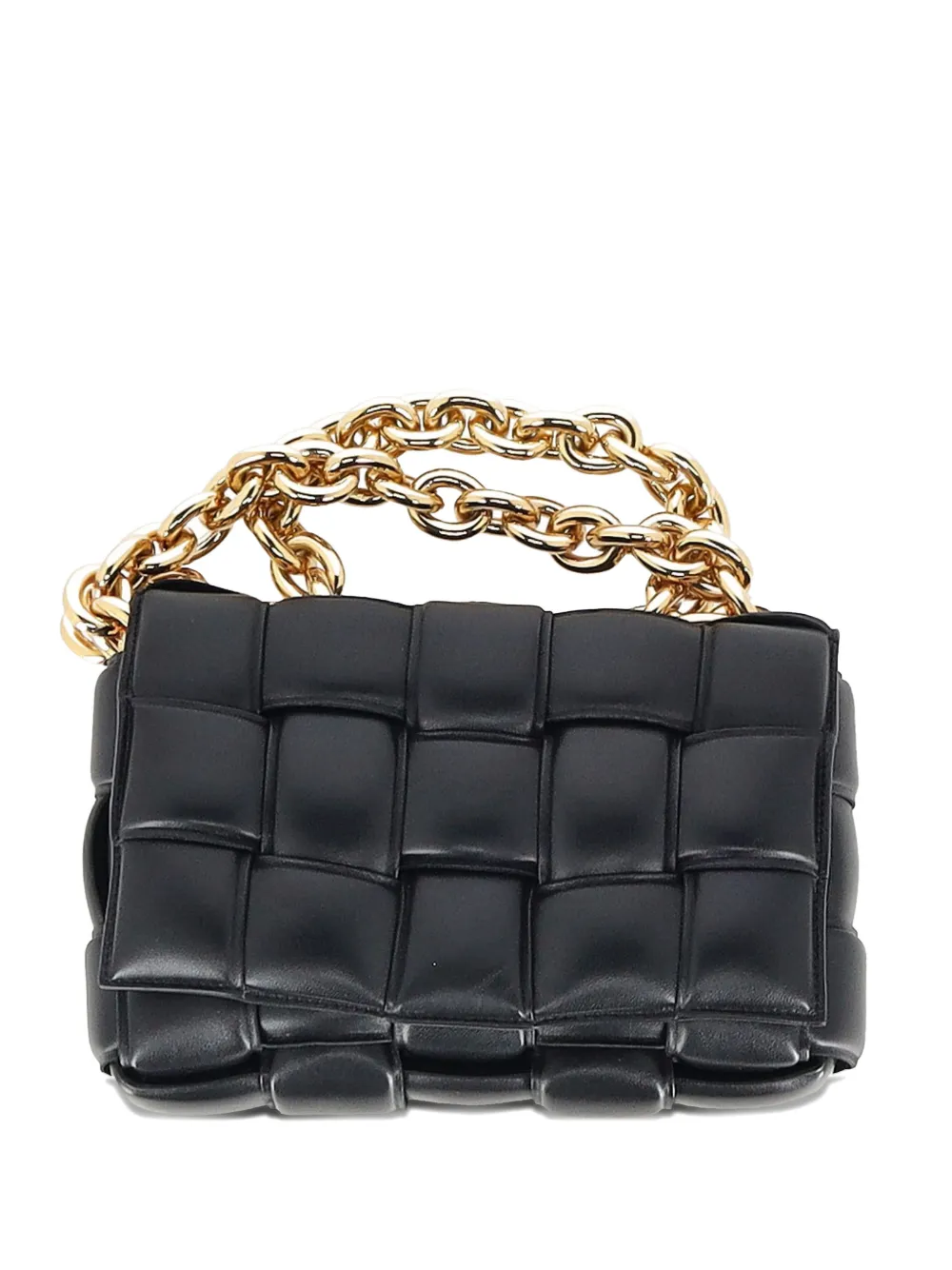 Bottega Veneta Pre-Owned Intrecciato chain bag - Nero