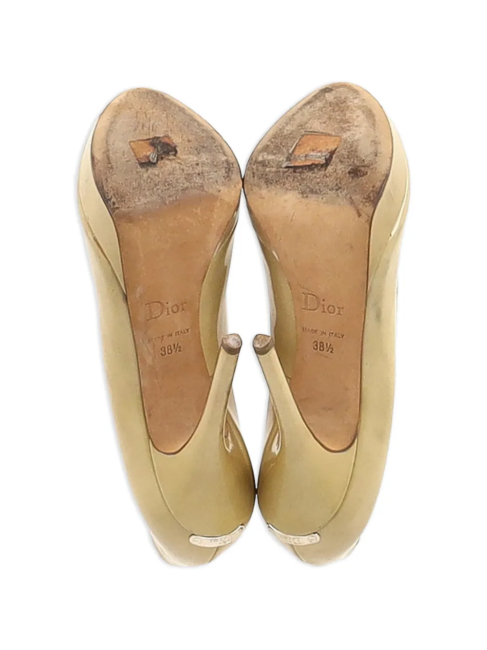 Peep-Toe Patent-Leather Pumps