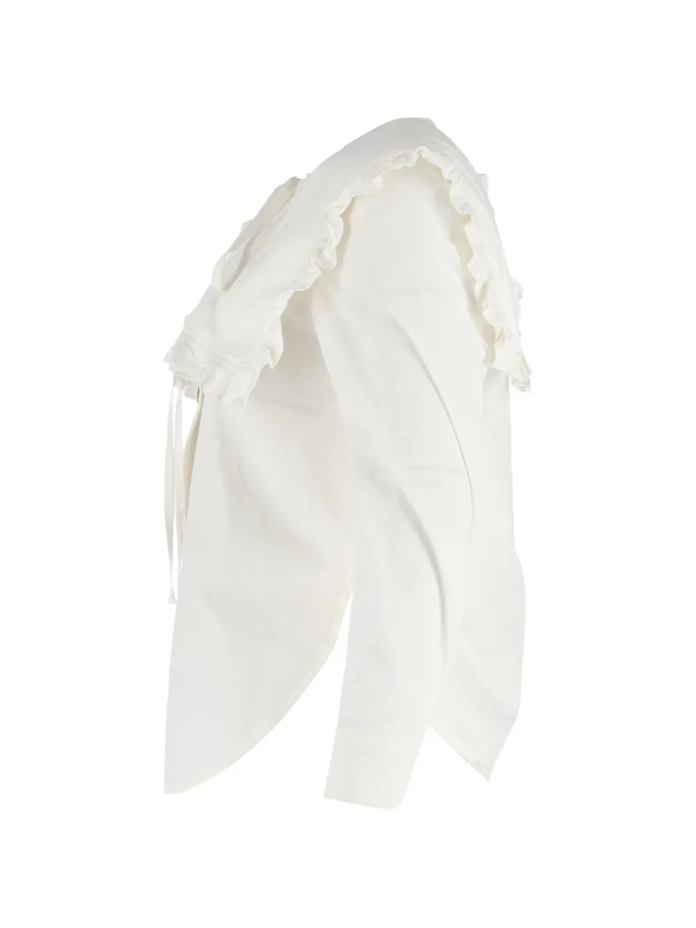 Ruffled-Collar Shirt