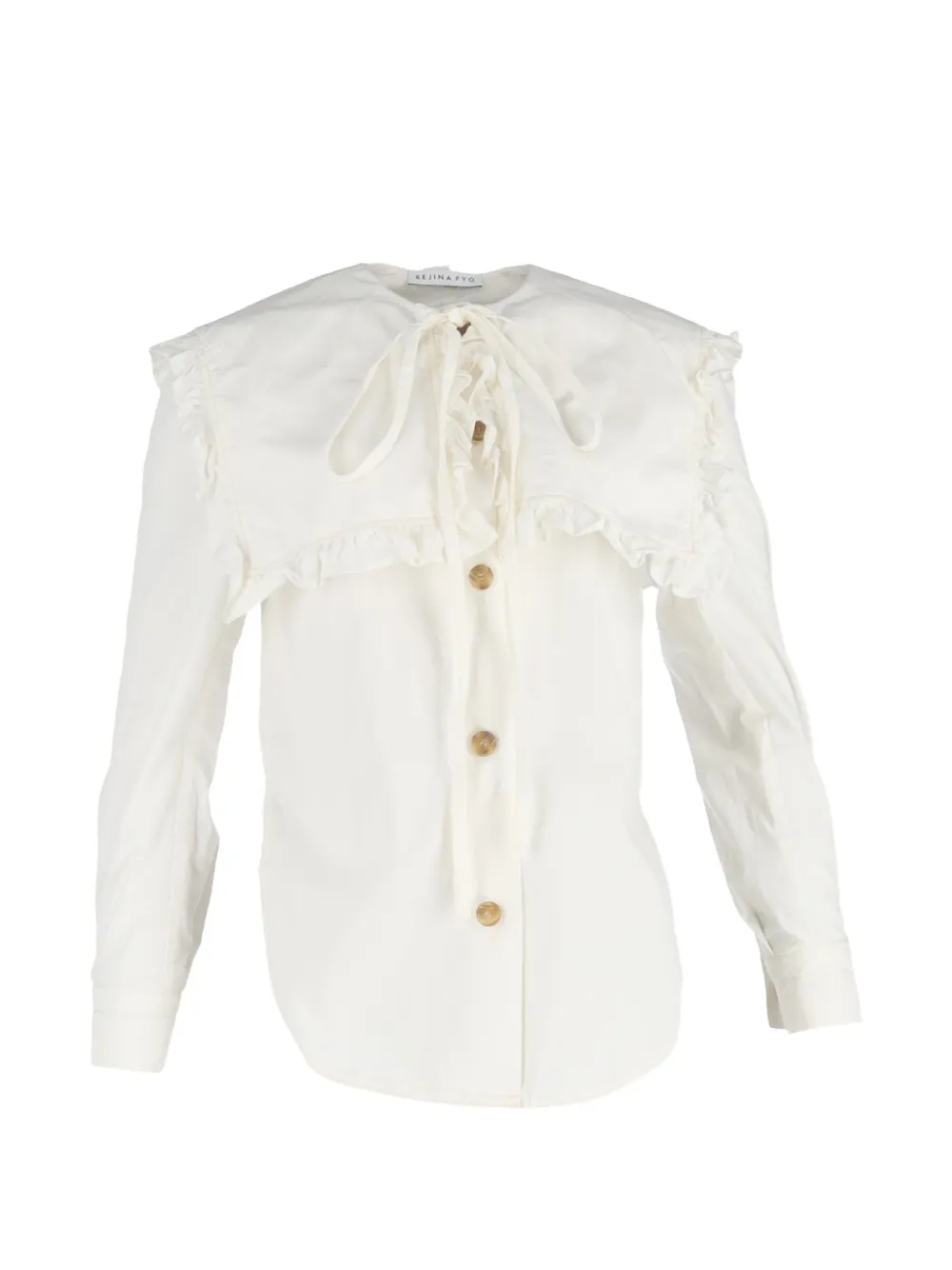 Rejina Pyo ruffled-collar shirt - Bianco