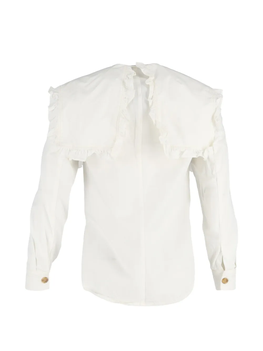 Ruffled-Collar Shirt