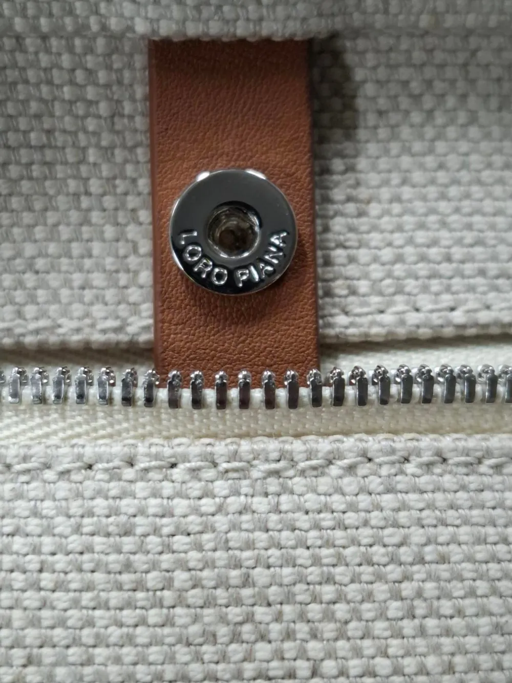 Suitcase Striped-Detail Tote Bag