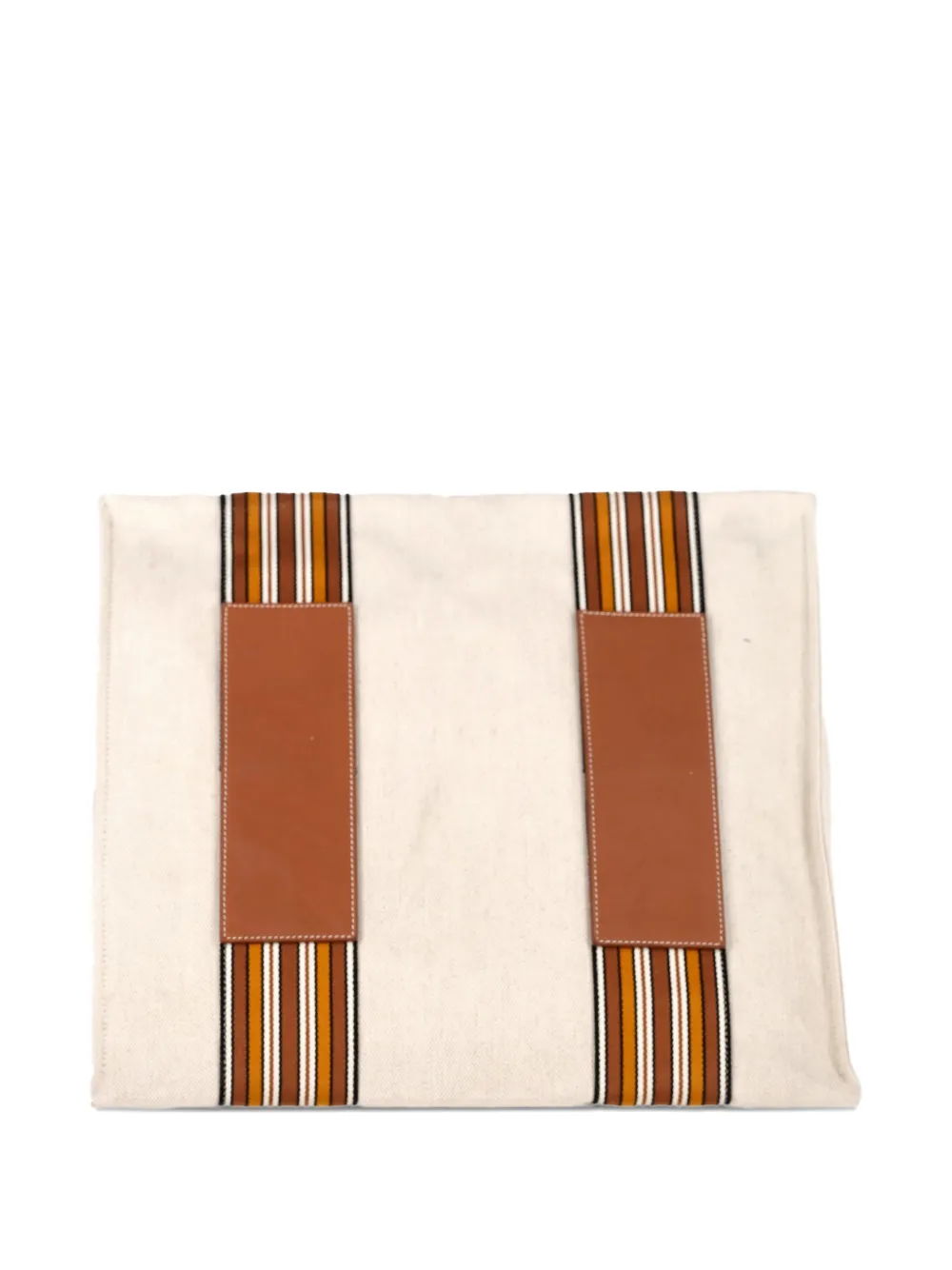 Suitcase Striped-Detail Tote Bag