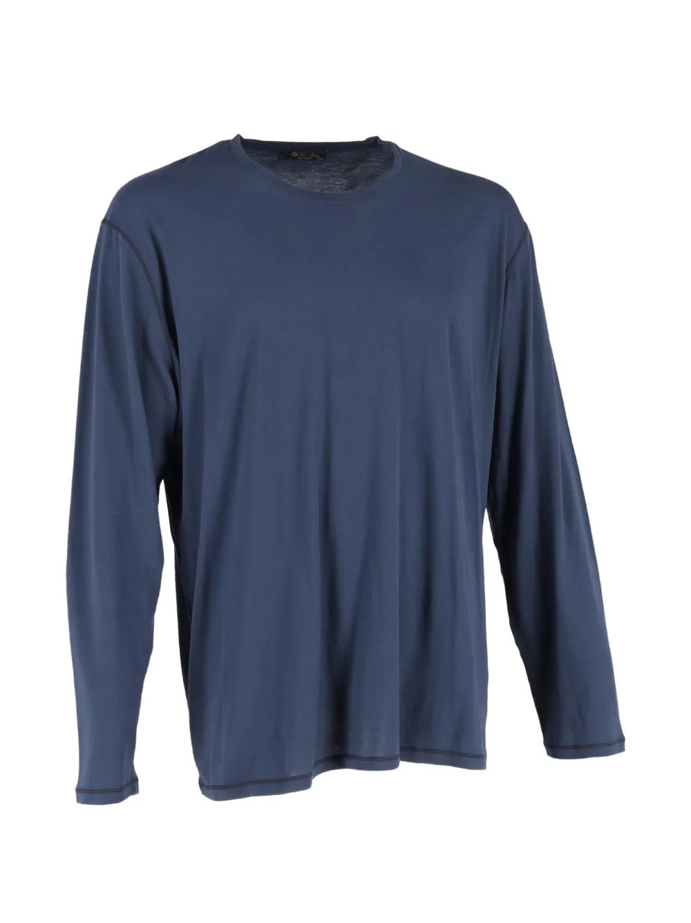 Loro Piana Pre-Owned crew-neck long-sleeve T-shirt - Blu