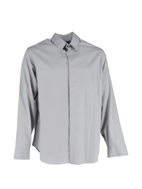 Giorgio Armani Pre-Owned camisa con cierre oculto
