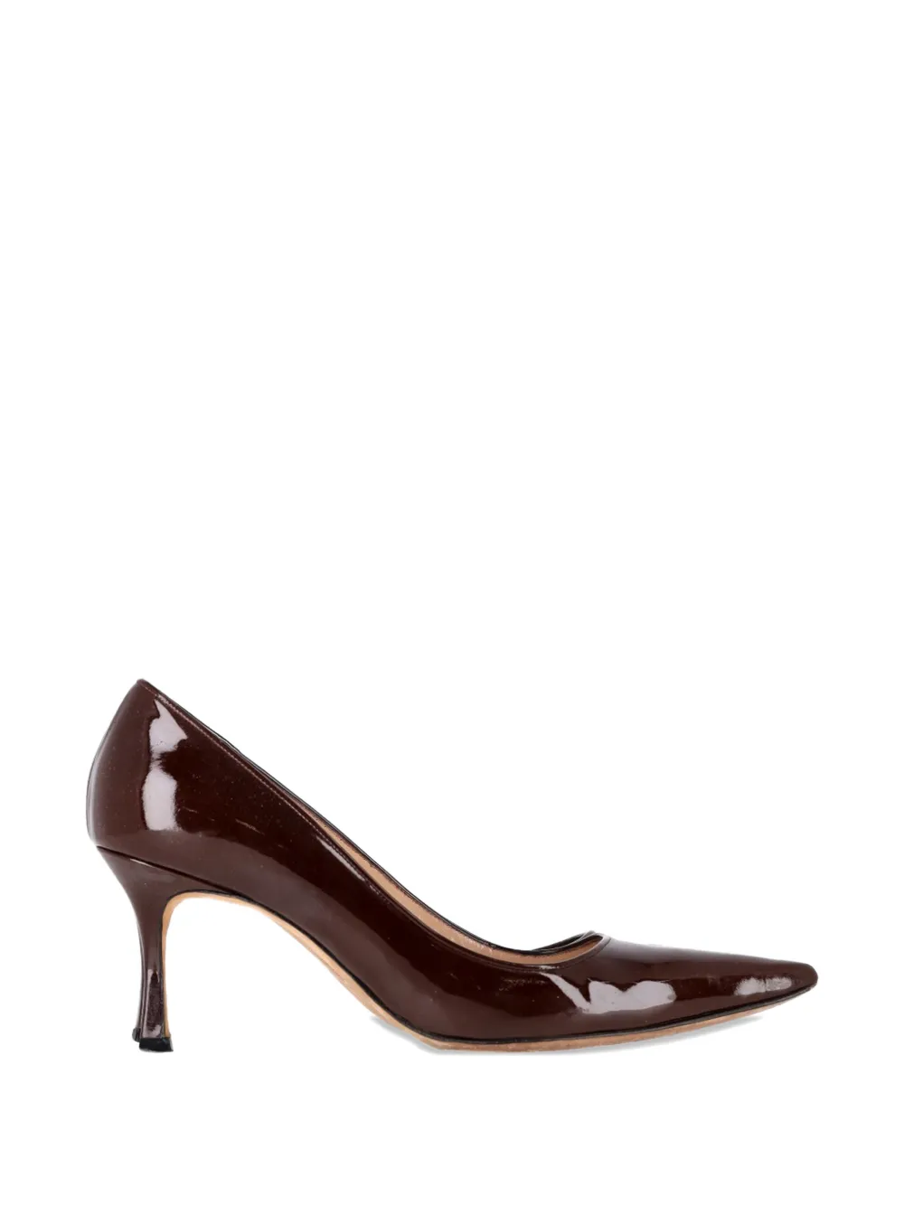 Manolo Blahnik pointed-toe pumps - Marrone