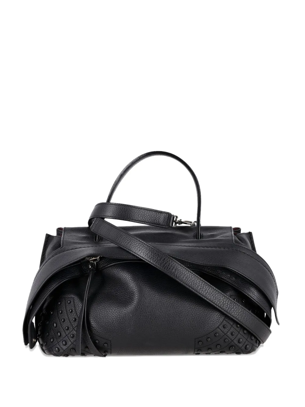 Tod's Vintage Wave stud tote bag - Nero