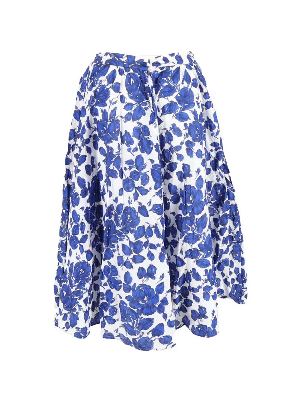 Max Mara floral-print midi skirt - Wit