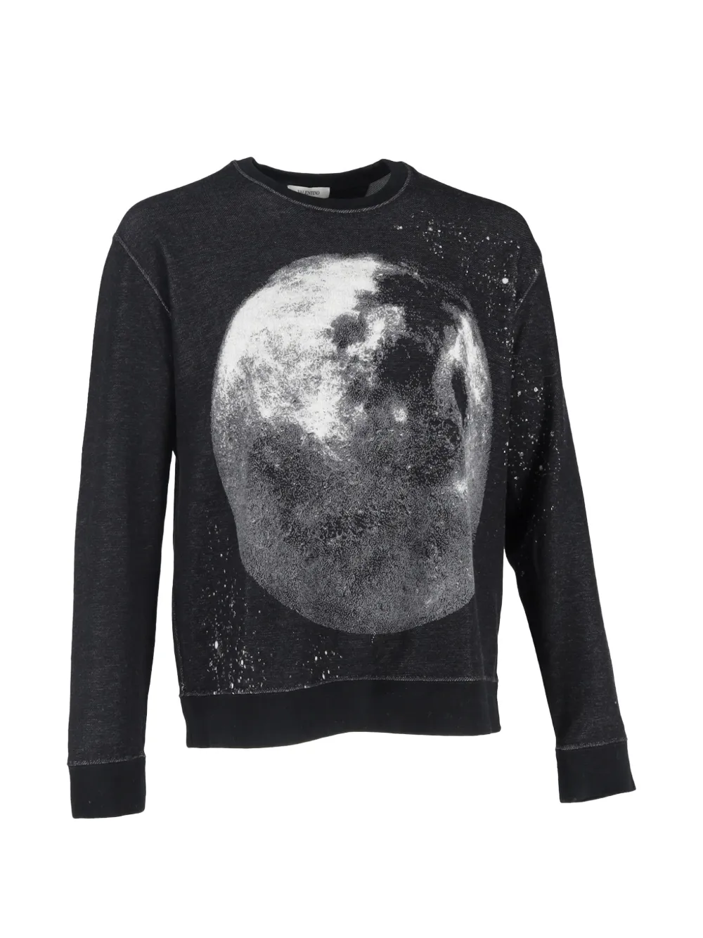 Valentino Garavani Pre-Owned moon-print sweatshirt - Nero