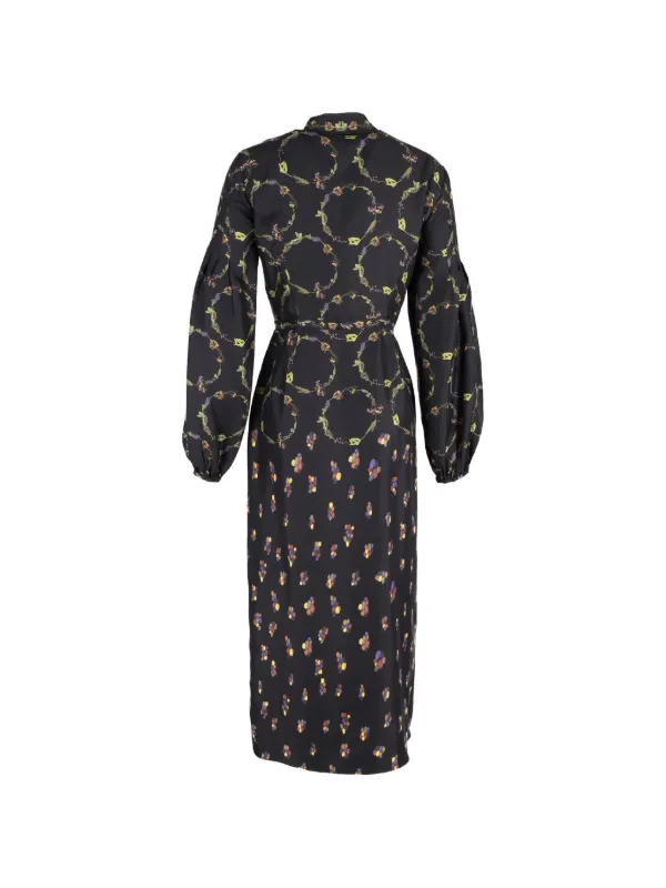 knee length dresses for ladies Emerald Blouson Maxi Dress
