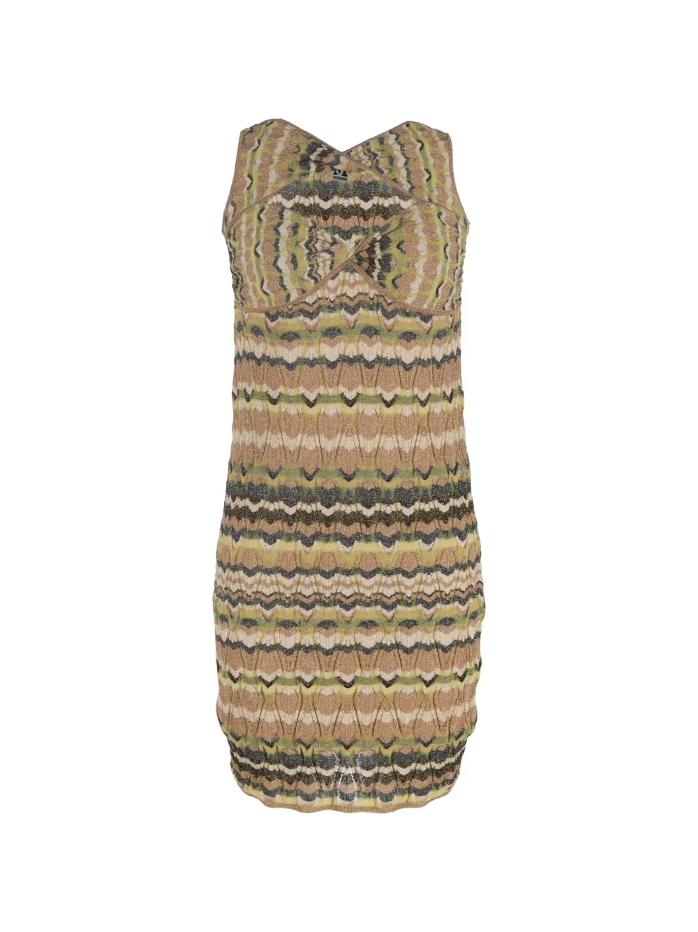 M Missoni Vintage Cutout mini dress - Toni neutri