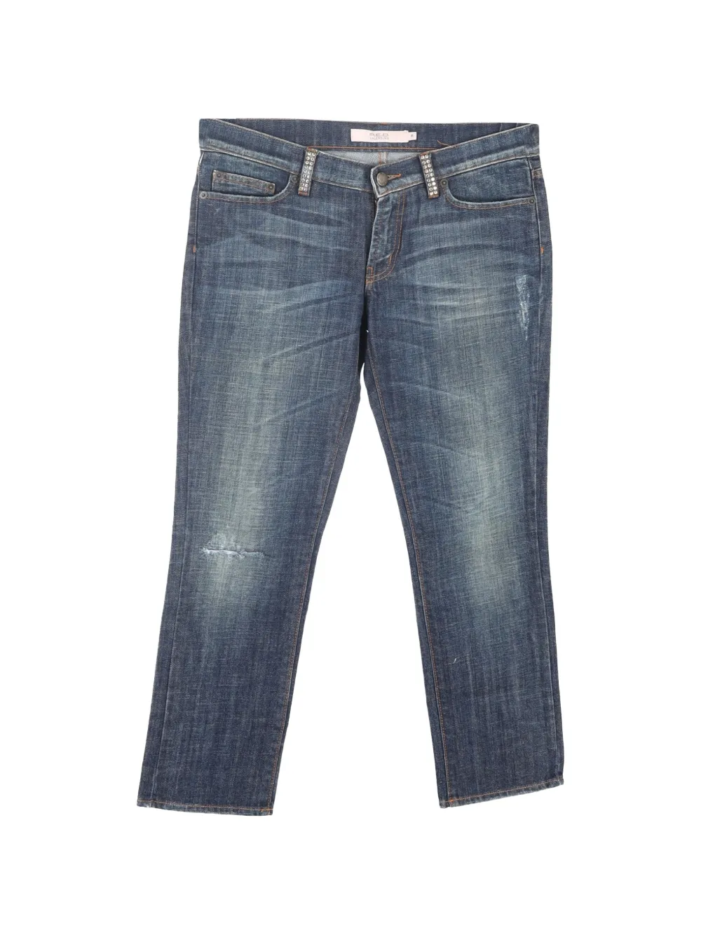 Valentino Garavani Pre-Owned distressed jeans - Blu