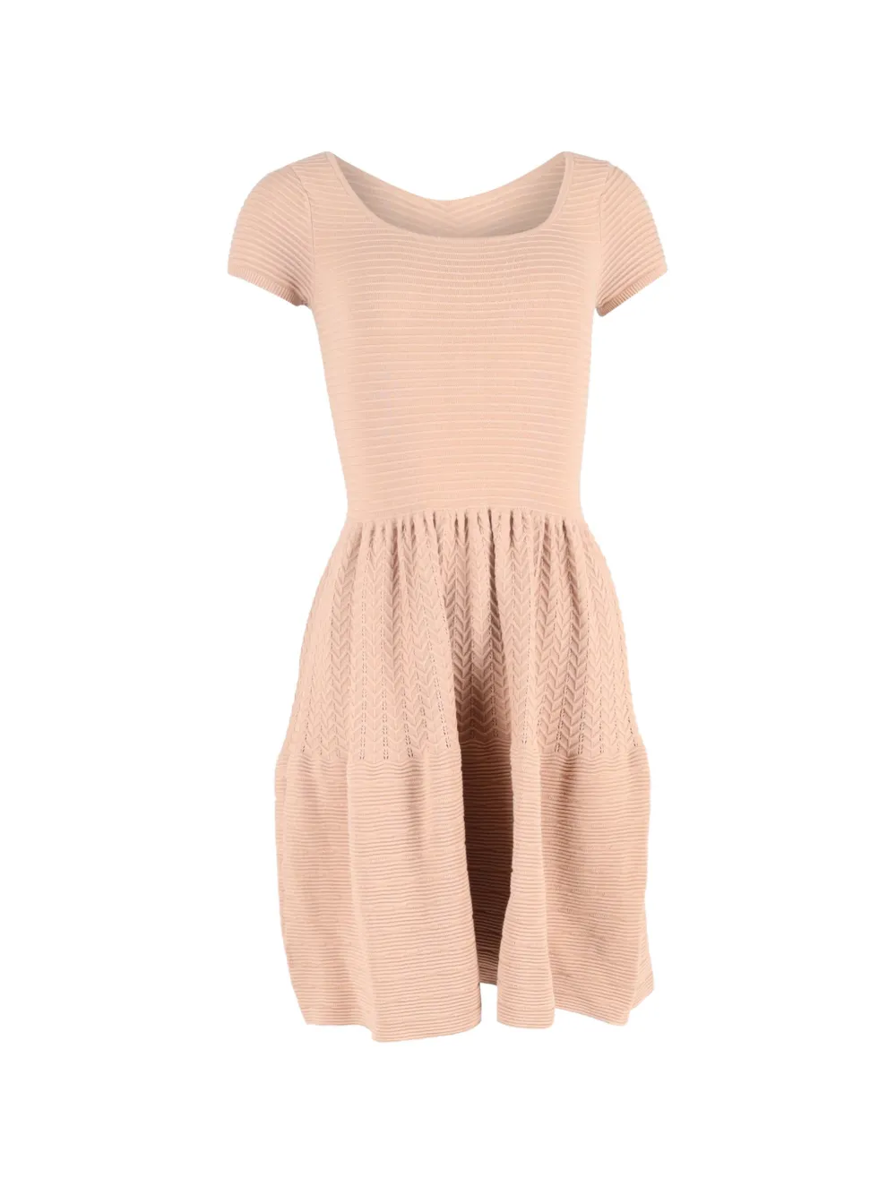 SANDRO scoop-neck mini dress - Toni neutri