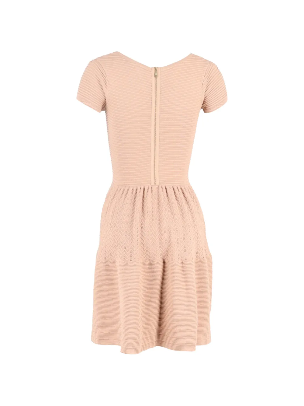 SANDRO scoop-neck mini dress - Beige
