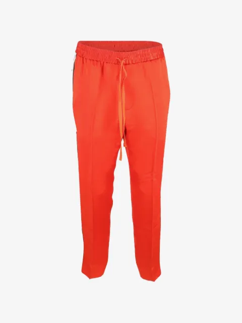 Gucci Pre-Owned Web-stripe drawstring trousers