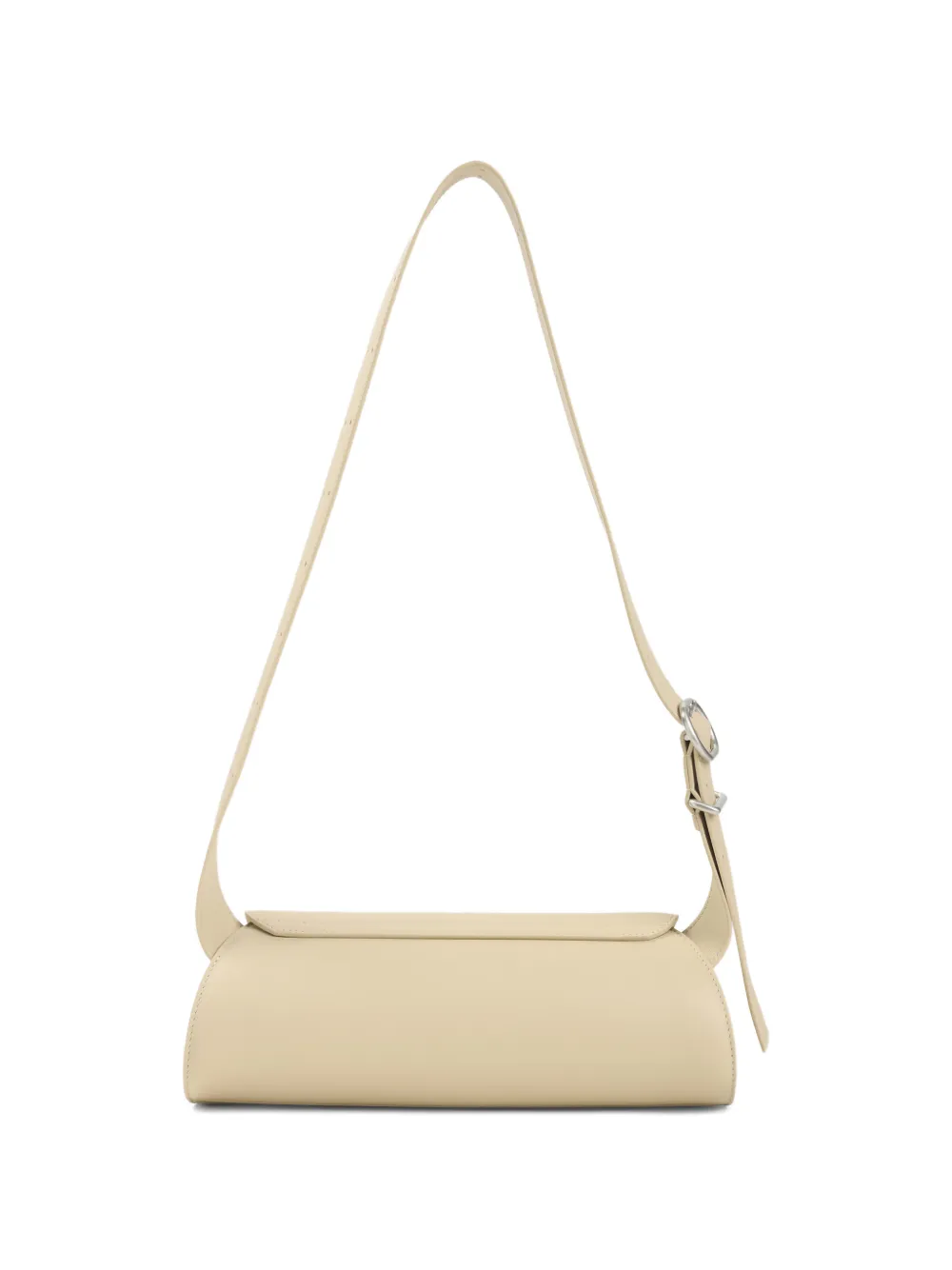 Jil Sander small Cannolo foldover-top shoulder bag - Beige