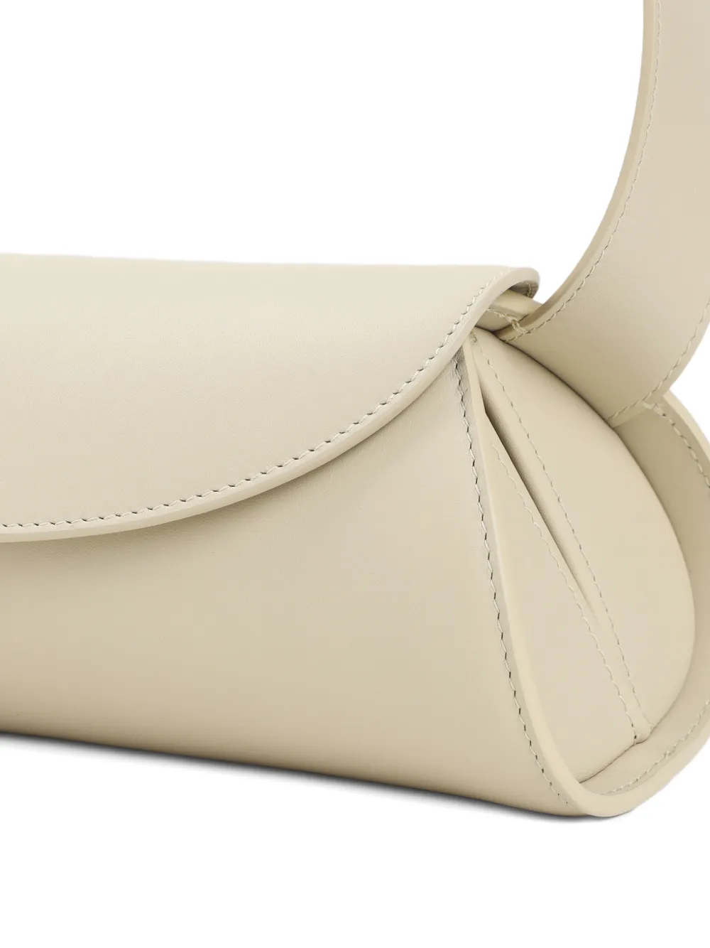 Jil Sander Cannolo kleine schoudertas met omslag Beige