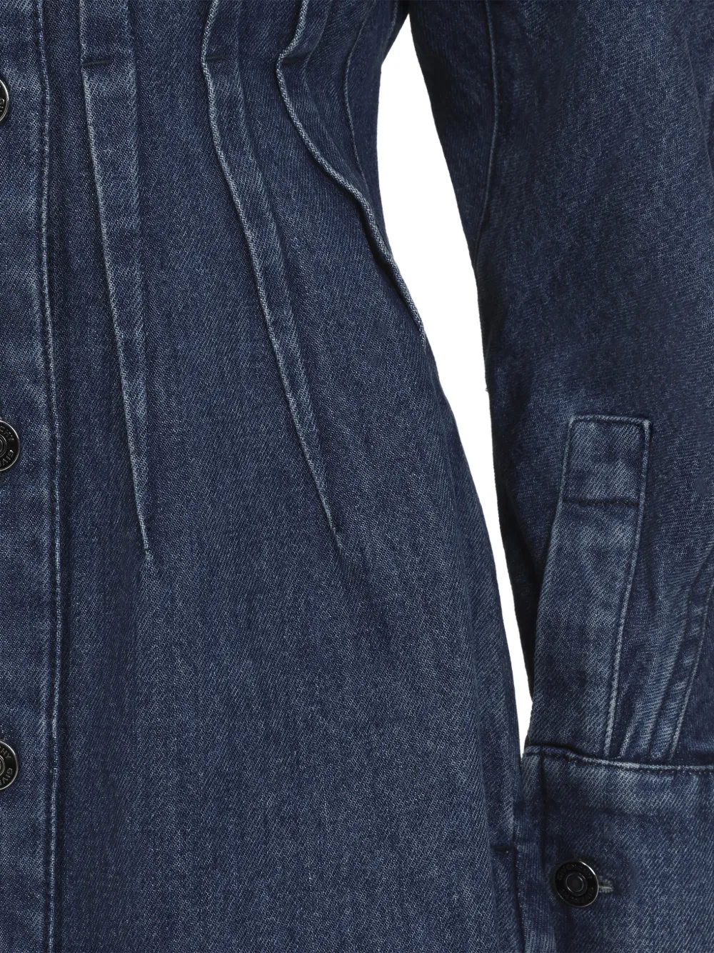 Givenchy Mini-jurk met knopen en kraag Blauw
