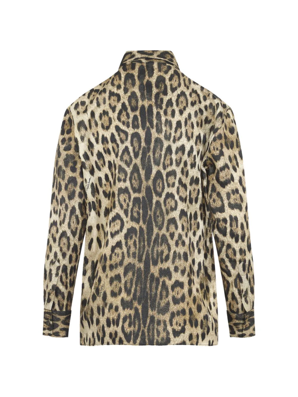 Roberto Cavalli Blouse met luipaardprint Beige