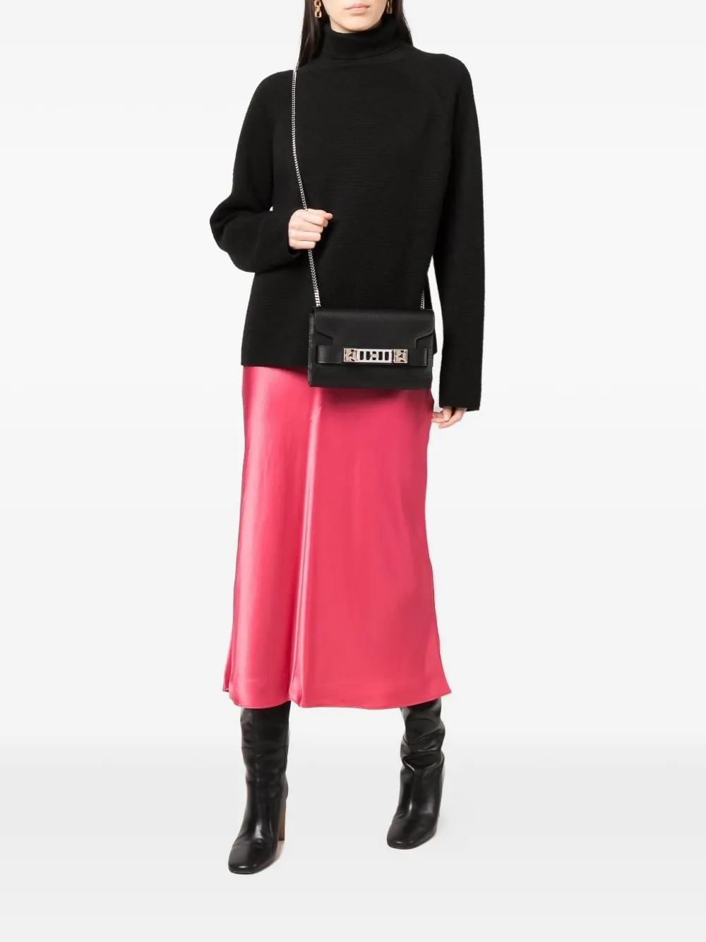 Proenza Schouler clasp-fastening chain-strap clutch bag - Zwart