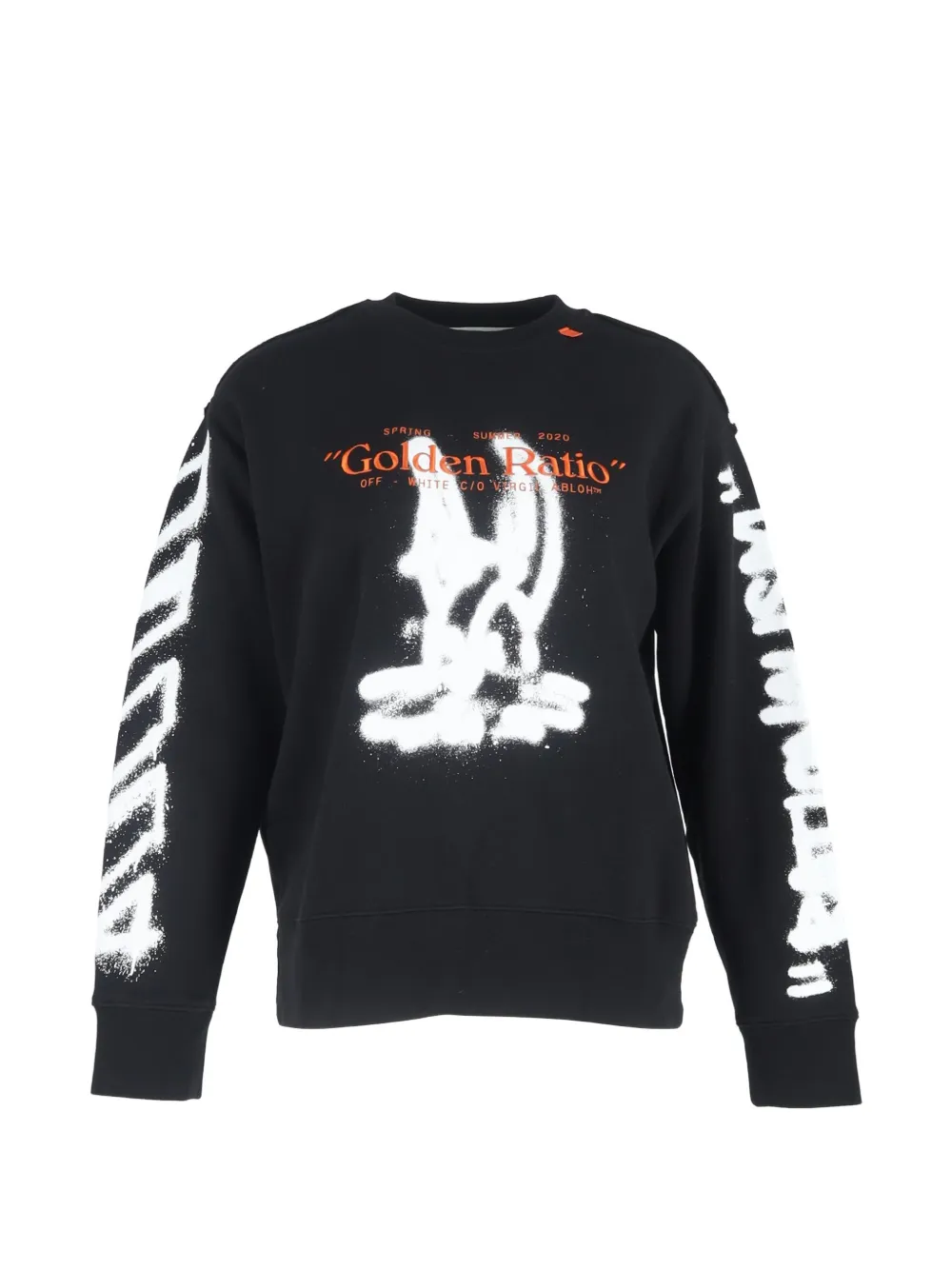 Off-White Pre-Owned long-sleeve cotton sweatshirt - Nero